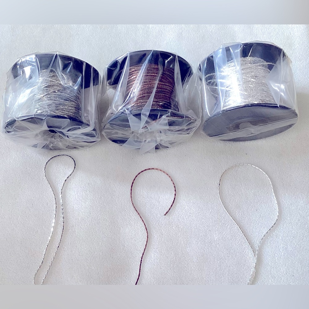 3 spools of beading chain for jewellery making